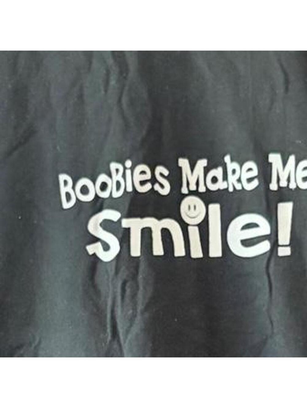 Gildan Men's Boobies Black T shirt